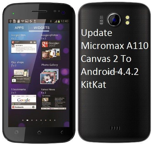 ... Micromax A110 Canvas 2 to Android 4.4.2 KitKat- Download Custom ROM