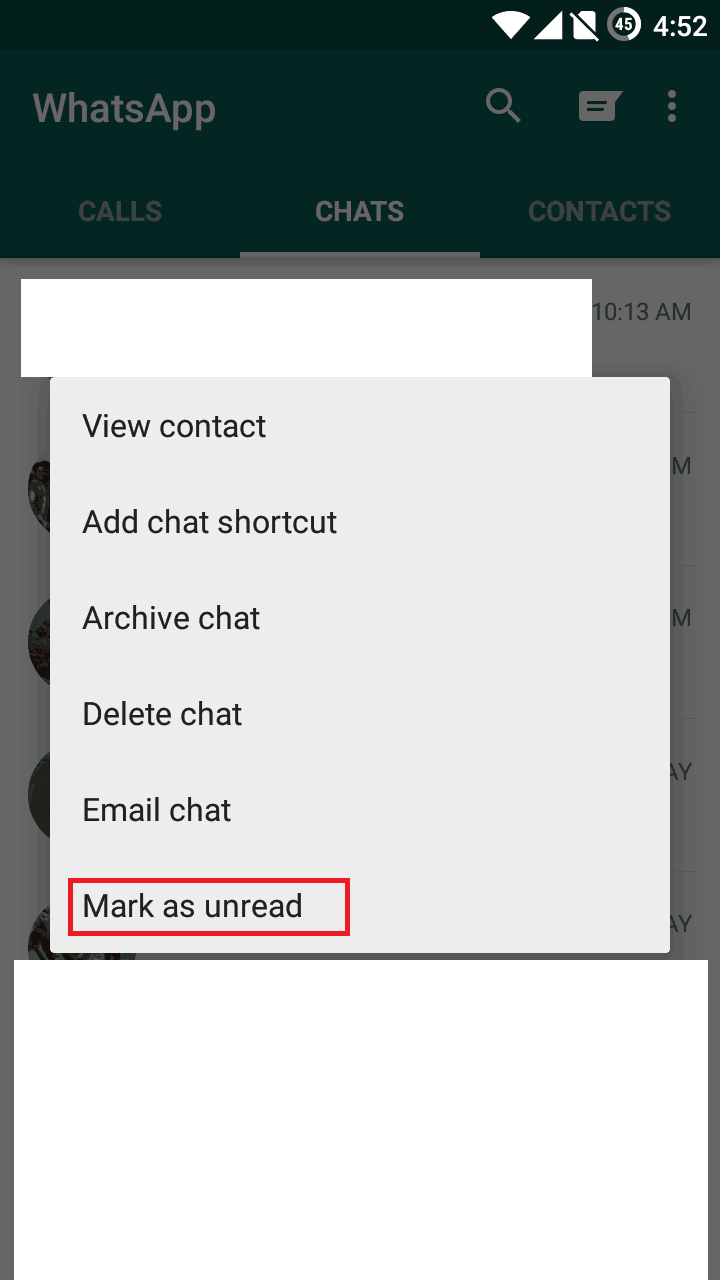 Mark As Unread Whatsapp WhatsApp Tips How To Mark Messages Unread
