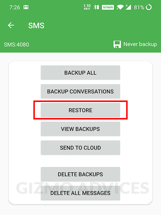 Super Backup and Restore Android SMS