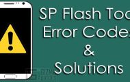 Complete List of SP Flash Tool Error Codes and their Meanings and Solutions