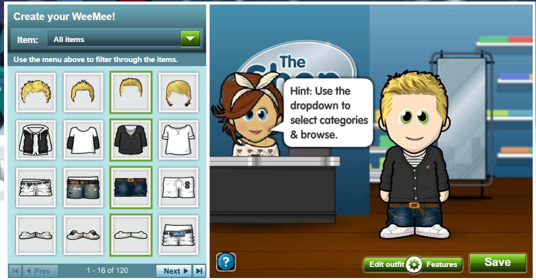 WeeWorld Create Cartoon Characters of Yourself Online Free