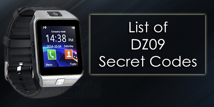 DZ09 Smartwatch Secret Codes - COMPLETE 