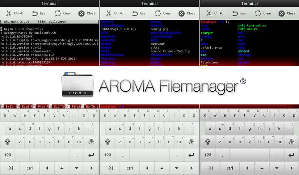 AROMA File Manager (Recovery File Manager)