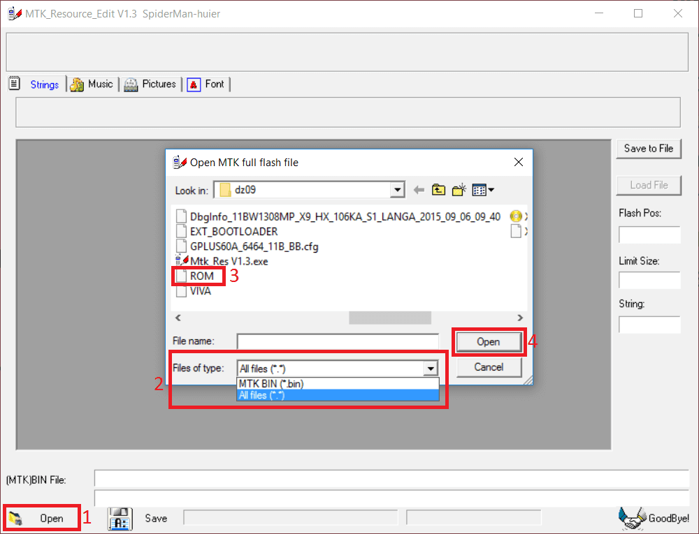 MTK Resource Edit Load ROM Change DZ09 Clock Face