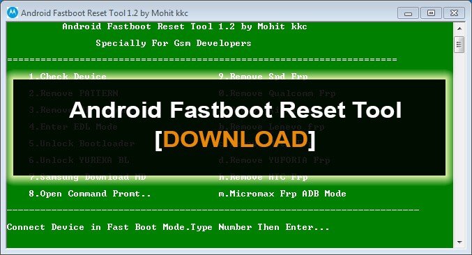 Android Fastboot Reset Tool v1.2