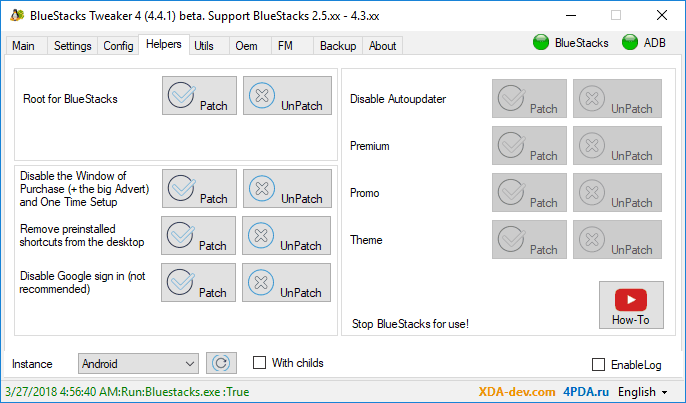 BS Tweaker 4 - Helper Root Patch (Root BlueStacks 2)