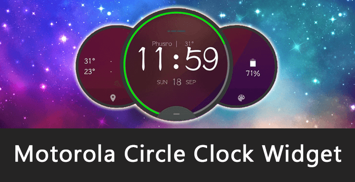 Motorola Circle Clock Widget