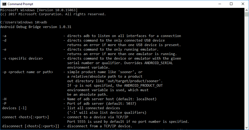 adb command