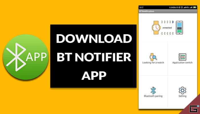 bt notification app in remote device